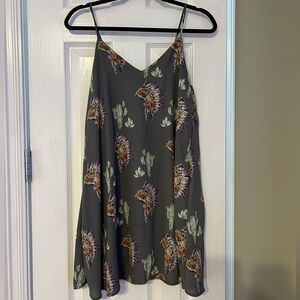 Peach Love California Gray Midi Dress